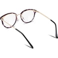 thumbnail image 2 of FEISEDY Montures de Lunettes Vintage pour Femmes Lunettes Rondes Lentille Transparente B2260, 2 of 6