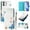Blue Butterfly, variant on for iPhone 11 Wallet Case, Painting Pattern Premium PU Leather [Credit Card Holder] [Wrist Strap] Flip Stand Feature Purse Case Full Protective Pattern Cover for iPhone 11, Graffiti