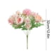 thumbnail image 3 of Ramo de rosas artificiales | Arreglo floral artificial | Flores artificiales decorativas para el hogar | Vegetación de plástico para centro de mesa de boda, repisa de chimenea, mesa o jarrón, 3 of 6