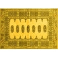 thumbnail image 1 of Ahgly Company Machine Washable Indoor Rectangle Southwestern Yellow Country Area Rugs, 2' x 5', 1 of 4