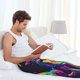 thumbnail image 5 of Fotbe Neon Pop Art Pitbull Pantalones de Pijama para Hombre, Pantalones de Dormir, Pantalones de Casa con Cintura Ajustable y Bolsillos-X-Large, 5 of 6