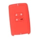 thumbnail image 2 of Funda para llave de coche, funda de silicona para llavero, protector único de 4 botones, regalo para coche Línea Blanca Roja, 2 of 8