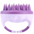 thumbnail image 2 of Cepillo De Champú De Silicona Cepillo de silicona portátil para champú, cepillo redondo suave para masaje del cuero cabelludo (púrpura) Ygjytge Cuidado Belleza, 2 of 3