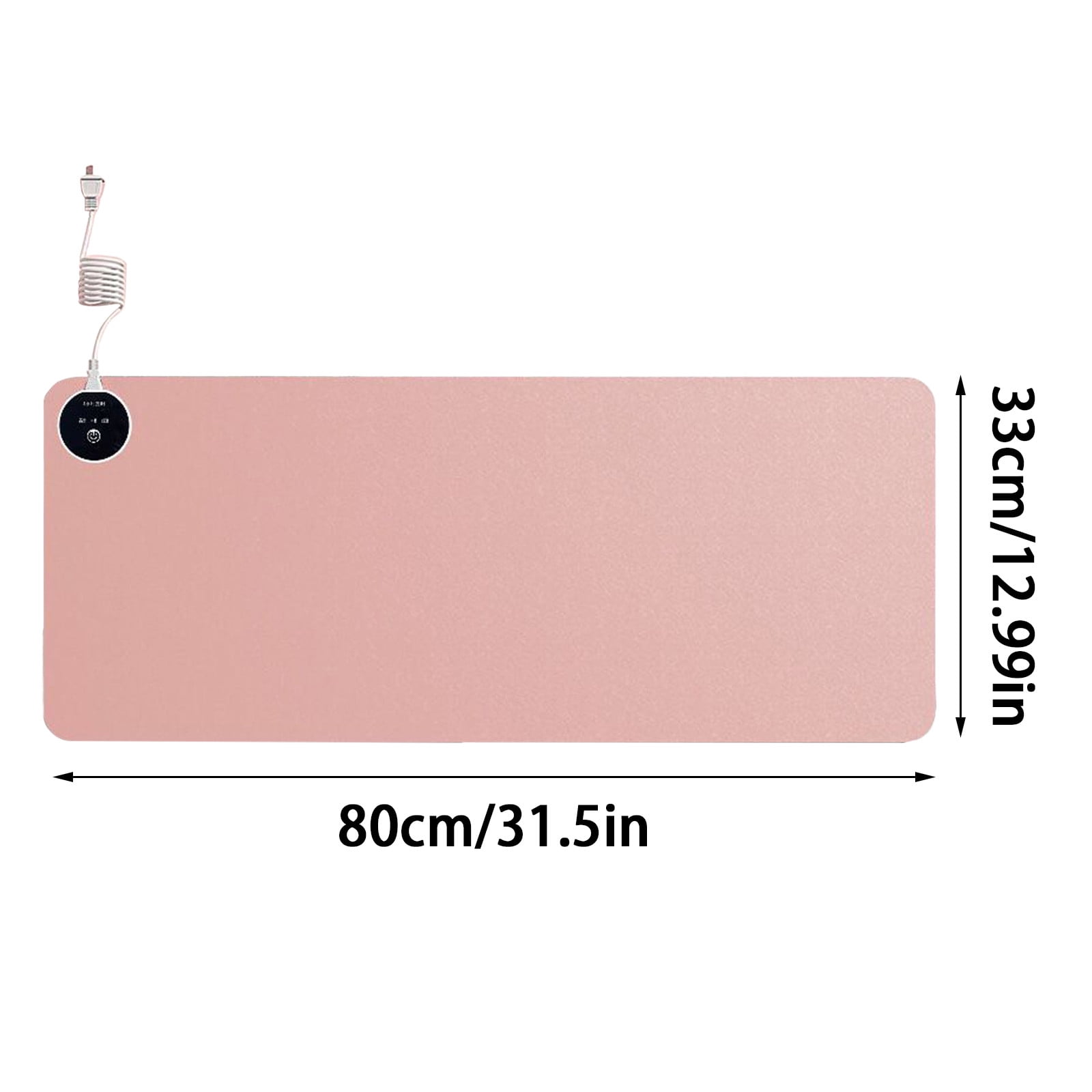 Heated Desk Pad Mouse Pad,3 Heat Settings with 3-Hour Auto Shut-Off Safety Feature,Large Warming Mat for Keyboard Mouse,Gaming Desk Accessory for Cold Weather Office Home Use,Christmas Gift(31*13In)