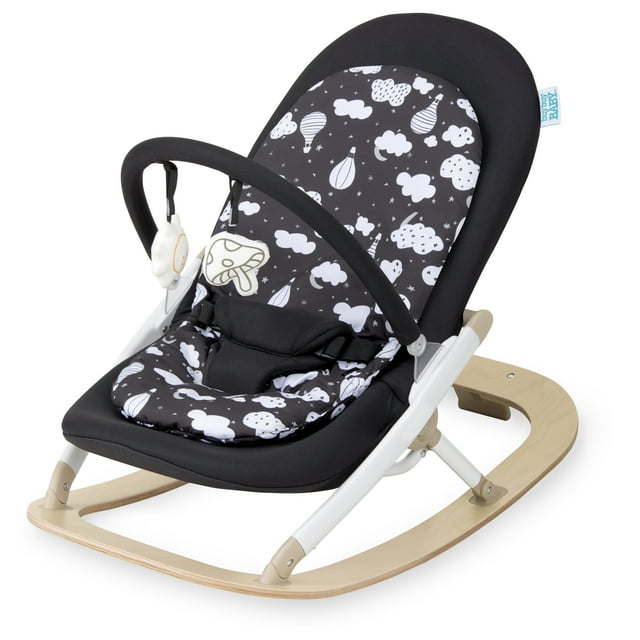 Balançoire portable Dream On Me SleekSway, noir et blanc