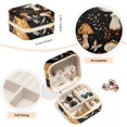 thumbnail image 4 of PhooArto Small Jewellery Box, Mushrooms and Butterflies Pattern Portable Travel Mini Jewelry Case for Women Leather Ring Organizer, 4 of 5