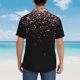thumbnail image 4 of Balery Rose Gold Glitter1 Camisas hawaianas de manga corta para hombre, camisas playeras de corte holgado, camisas de vacaciones con botones,XX-Large, 4 of 7