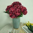 thumbnail image 3 of Red Hydrangea Artificial Flowers,6 Pcs Faux Hydrangea Flowers,Artificial Hydrangeas Flowers with Stems,Fake Hydrangeas,Red Hydrangea Silk Flowers with Stems for Home Decor (6, Dark Red), 3 of 5