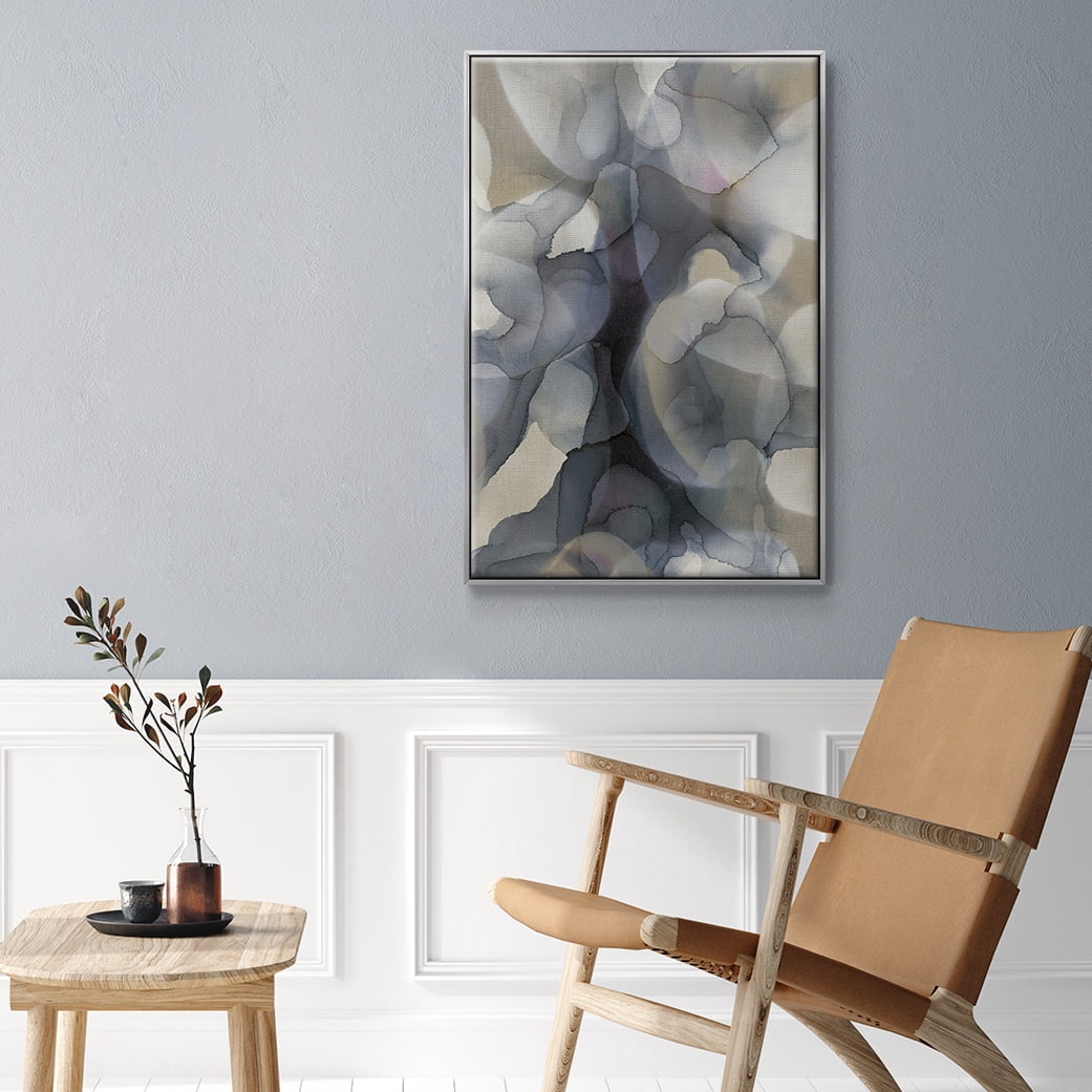 Heavy Weather Framed Premium Gallery Wrapped Canvas - Ready to Hang - 27 x 41 - Silver Floating Frame