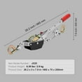 thumbnail image 3 of KFFKFF Come Along Winch, 2 Ton (4,409 lbs) Pulling Capacity, 12 ft Steel Cable, 2 Hooks, Heavy Duty Ratchet Power Puller Tool with Dual Gears, Automotive Hoist Cable Puller Ideal for Vehicle Rescue, 3 of 9