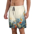 thumbnail image 2 of Salouo Floral Mountain Landscape Pattern Swim Trunks for Men,Men's Hawaiian Bathing Suit Swimsuits Quick Dry Swimming Board Shorts Beach Shorts with Pockets-3X-Large, 2 of 6