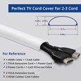 thumbnail image 1 of ZhiYo 13.12ft Corrector de Cordón de Pared, Ocultor de Cable de TV par, 1 of 2