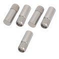 thumbnail image 1 of Soportes de estante de madera y vidrio de Unique Bargains con pines de soporte de acero inoxidable de 8 mm, 5 piezas, 1 of 3