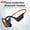 Black Orange, variant on MZYMI A28 Bone Conduction Wireless Earphone TWS Neckband Bluetooth Open Ear Headphone Sport Running Waterproof Headset For Android iOS