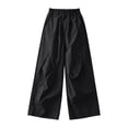 thumbnail image 3 of Gubotare Kids Waterproof Pants Boys Girls Joggers Lightweight Quick Dry Hiking Pants Kids Outdoor Jogger Sweatpants with Pockets Size 13-14 (Black,13-14 Years), 3 of 4