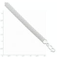 thumbnail image 2 of White Sterling Silver bracelet Fancy Mesh 7 in 8 mm, 2 of 2