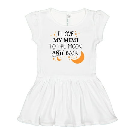 

Inktastic I Love My Mimi to the Moon and Back Gift Baby Girl Dress