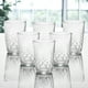 thumbnail image 4 of Juego 6 Vasos De Vidrio Grueso, Diseño con Relieve, Bormioli, Modelo, Long Drink Glit, Vasos para Agua y Coctelería Capacidad 400 Ml, 4 of 6