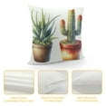 thumbnail image 4 of JRXY Throw Pillow Cover Festival Gifts Hot Tropical Desert Succulents Plants Cactus Potted Summer Decor Decorative Home Sofa Chair Car Lumbar Throw Pillow Case Cushion Cover White, 4 of 5