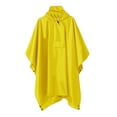 thumbnail image 2 of Poncho de lluvia Sharpla con capucha para adultos impermeable ligero unisex Amarillo, 2 of 6