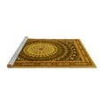 thumbnail image 2 of Ahgly Company Machine Washable Indoor Square Persian Yellow Traditional Area Rugs, 5' Square, 2 of 4