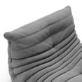thumbnail image 2 of Mofit Home TOGO Chair-Suede Armless Bean Bag Chair & Lounger- Dark Grey, 2 of 5
