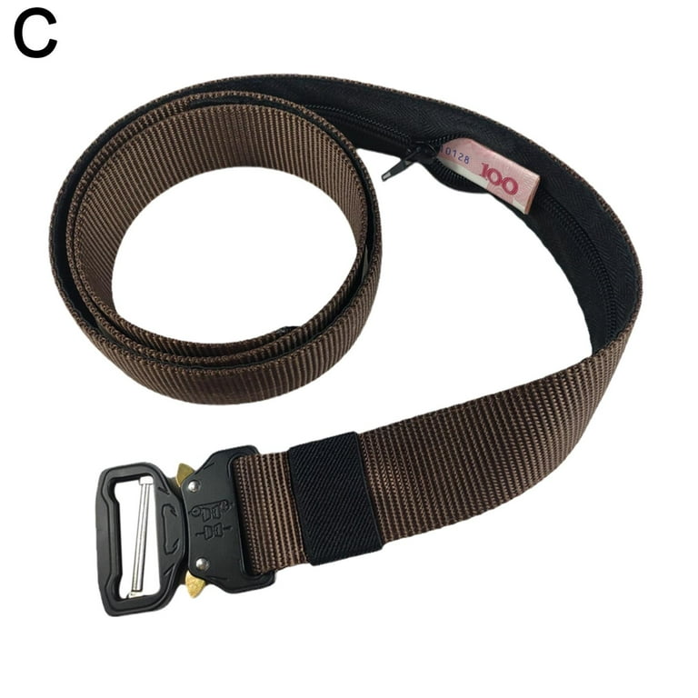Secret Hidden Security Waist Money Belt Wallet Protect Travel bags Zip M0H5