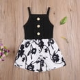 thumbnail image 2 of TheFound Kids' Flower Bodysuit Printed Bodysuit Short Pants for Summer, 2 of 8
