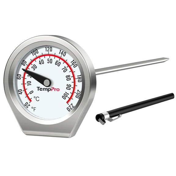TempPro Dial Instant Read Meat Thermometer 5'' Stainless Steel Probe for Liquid, Steak, Turkey (Formerly ThermoPro)