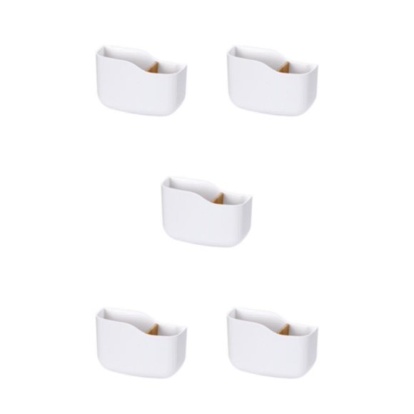 Naiovety Caja de almacenamiento para montaje en pared - Compartimentos versátiles Sin daño a la pared Soporte para control remoto Teléfono Type2 NO2