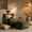 Green, variant on Sanae Large Adult Beanbag Chair With Armrests, Flannel, Foam Filling, Suitable For Living Room, Bedroom And Dormitory, Single Seat, White