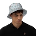 thumbnail image 4 of Sikiie Spaceship Reflective Double-Sided Bucket Hat, Sun Hat, for Gardening, Beaching, Camping, Hiking, Fishing, 4 of 6
