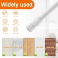 thumbnail image 3 of SNNROO 6 Pcs Tension Curtain Rods  Drilling Adjustable Shower Curtain Rod for Windows 15.7 to 28 inch Spring White Curtain Rod Closet Rod Window Curtain Rod, 3 of 9