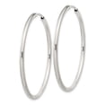thumbnail image 2 of Auriga Fine Jewelry 925 Sterling Silver Polished 2mm Hoop Earrings for Women, 2 of 6