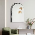 thumbnail image 6 of "Arched Elegance Wall Mirror", 36"x24" Arched Mirror Featuring an Exotica Stained Veneer Frame, 6 of 10