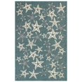 thumbnail image 1 of Transocean CRES8841594 Liora Manne Carmel Étoile de Mer Tapis Intérieur & Extérieur, Turquoise - Carré - 7 Pi. 10 Po., 1 of 1