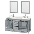 thumbnail image 4 of Wyndham Collection Wcs141460d-Qtz-Us3m24 Sheffield 60" Free Standing Double Basin Vanity, 4 of 7