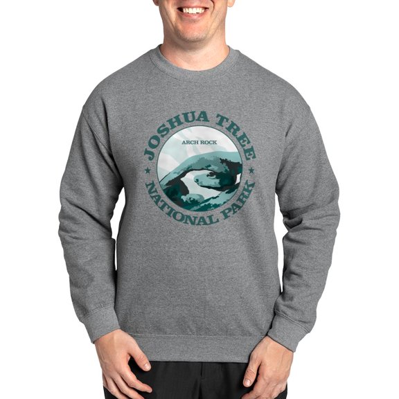 CafePress - Joshua Tree National Park (Rd) Sweatshirt - Crew Neck Sweatshirt