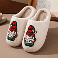 thumbnail image 4 of BERANMEY Christmas Slippers for Womens Plush Warm Cute Slippers Womens Mens Fuzzy House Slippers Christmas Gifts For Girls Women Girlfriend, 4 of 7
