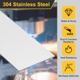 thumbnail image 3 of Uxcell Stainless Steel Strips, 304 Stainless Steel Metal Shim Stock Stainless Steel Flat Bar Gap Filler Trim Strip for DIY Craft Making 0.02"x1.5"x12" 20, 3 of 6