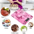 thumbnail image 4 of High Precision Digital Kitchen Scale Tempered Glass Food Scale Multifunction Scale Small Kitchen Appliances Pink Butterfly Pattern, 4 of 7