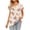 Beige new, variant on Hrsba Summer Shirts for Women,Summer Print Pleated Short Sleeve Crewneck Soft Ladies T Shirts Tops