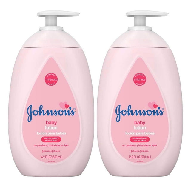 Loción para Bebé Johnson's Baby 500 ml con Dosificador, Paquete de 2