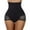 Black, variant on Women High Waist Body Shaper & Butt Lifter with Tummy Control and Slim Waist Panty Trainer Black XXL