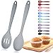 thumbnail image 3 of Core Kitchen 6011319 3 x 10.2 in. Gray Silicone Slotted Serving Spoon, 3 of 4