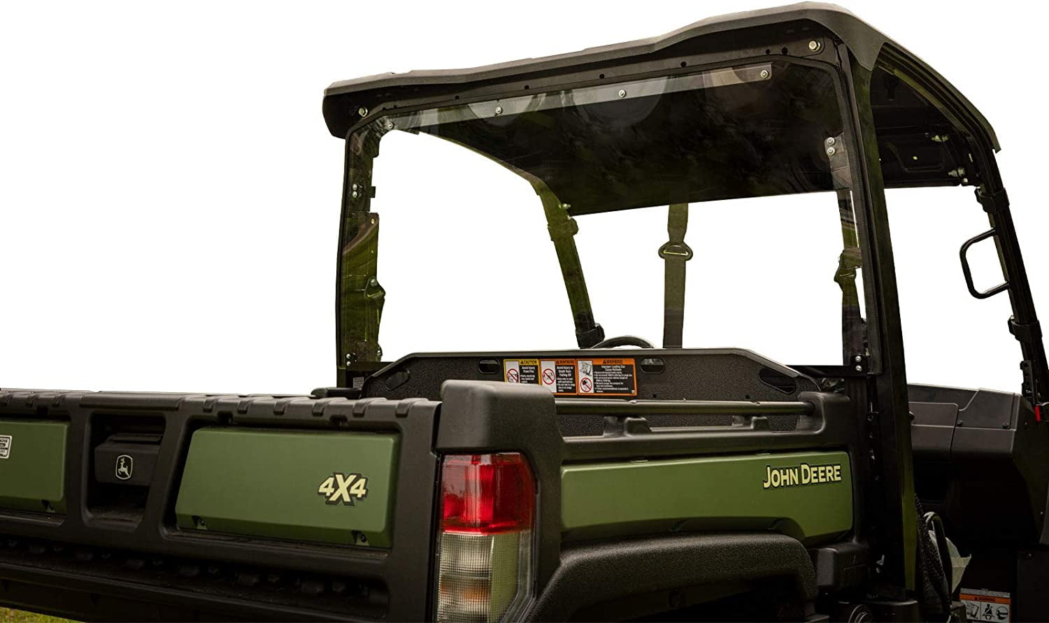 SuperATV Heavy Duty Rear Windshield for John Deere Gator 2018+ 835E