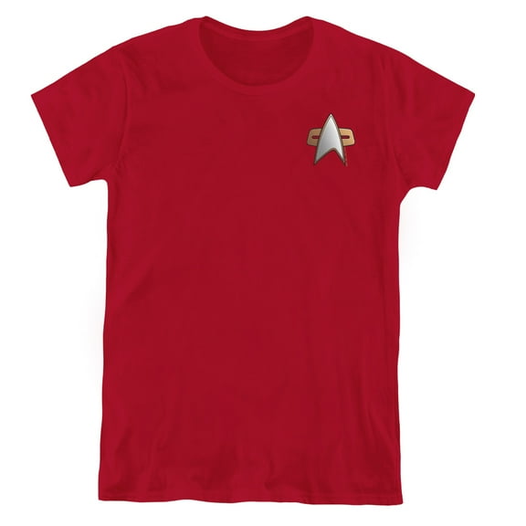 Star Trek Ds9 Command Emblem Women's T-Shirt Cardinal