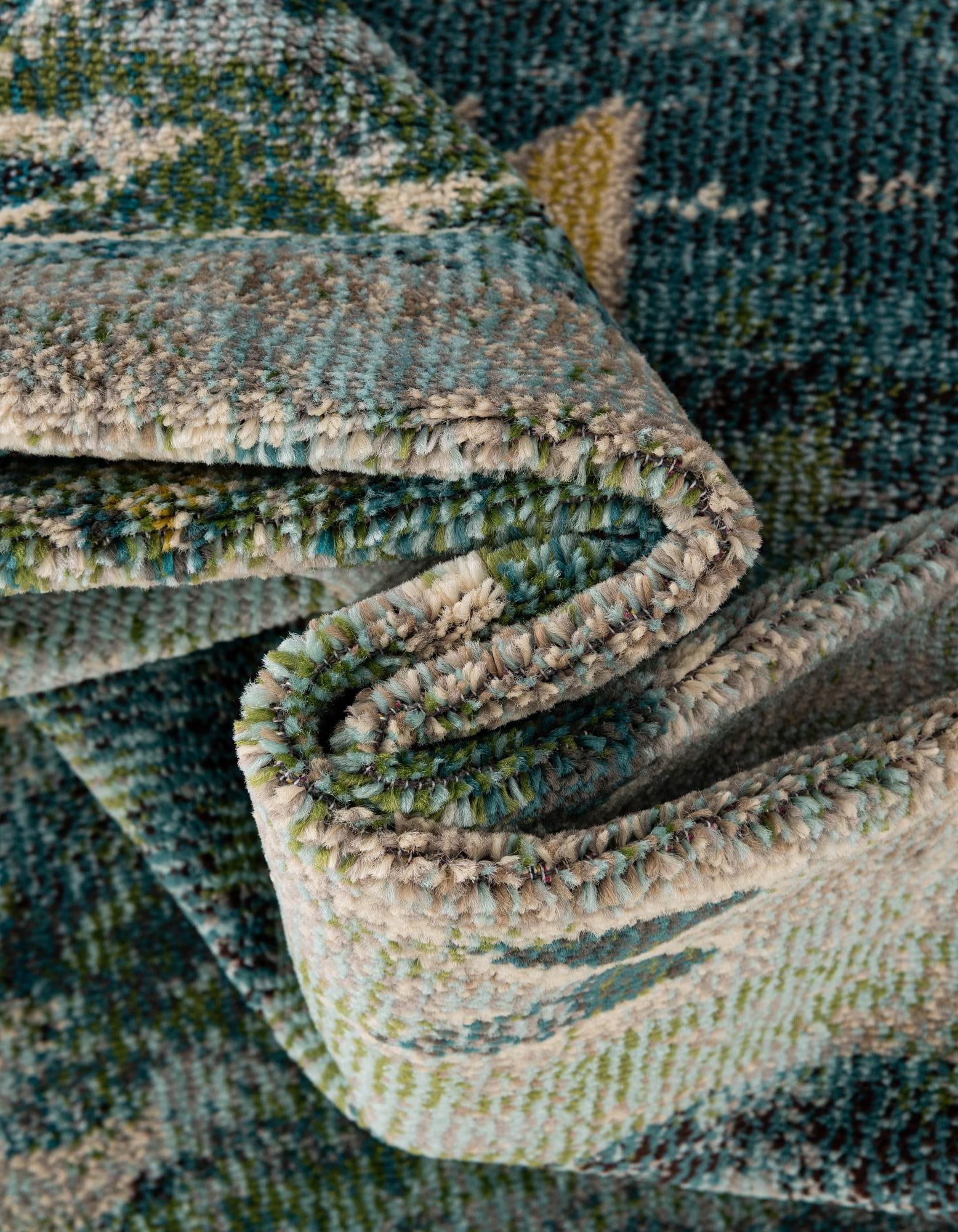 Unique Loom Monterey Collection Area Rug - Empire (5' 1" x 8' Rectangle Green/Beige)