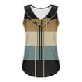 thumbnail image 6 of Ashirexll Tank Tops for Women, Sleeveless Tops for Women, Spring Summer Striped Casual Ruffle Collar Round Neck Tank, 6 of 6