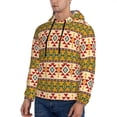 thumbnail image 3 of Lsque Aztec Pattern Casual Men's Hoodie,Hooded Sweatshirt with Kangaroo Pocket,Pullover Hoodie-Medium, 3 of 7